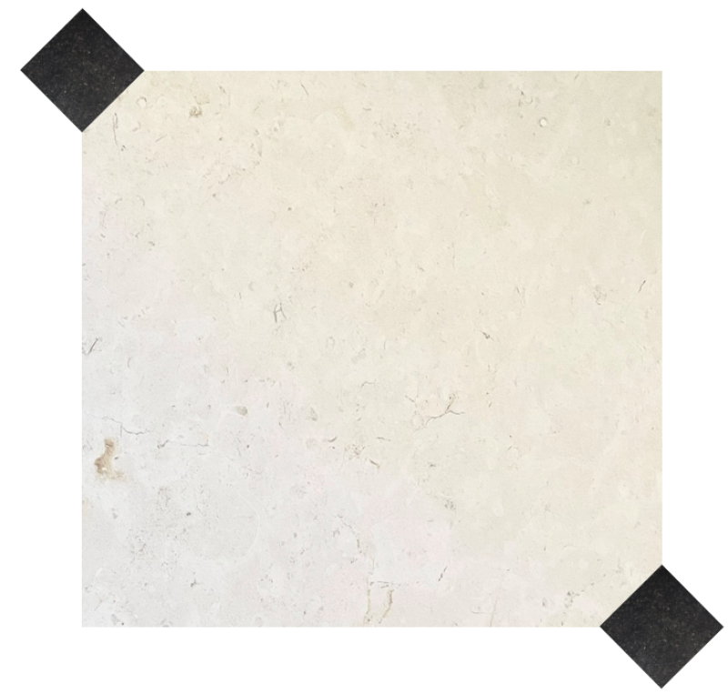 Dallage cabochon avec 2 pans coupés par dalle. Pierre de Mareuil : Pierre Naturelle du Périgord Marbrière Cristalline – Disponible en Vente Directe chez FRANCEPIERRE