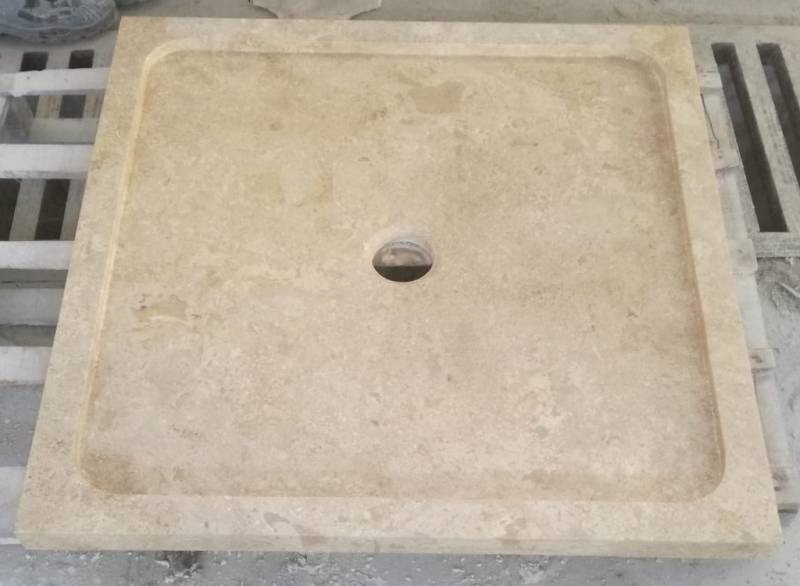 TRAVERTIN AVIGNON, dallage intérieur et extérieur, livraison avec camion hayon et camion-grue.