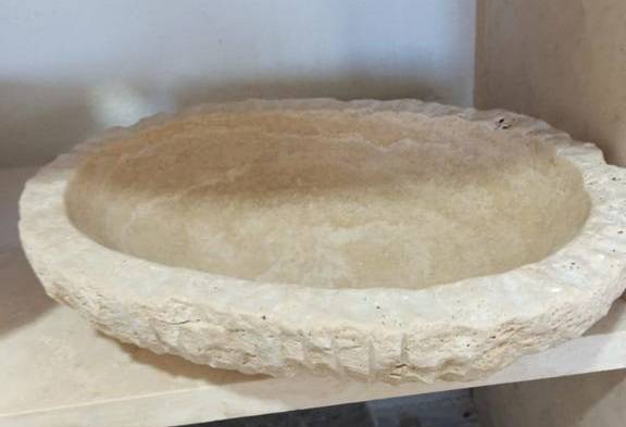 VASQUE RUSTIQUE FACE GALBEE EN PIERRE NATURELLE, LIVRAISON BORDEAUX