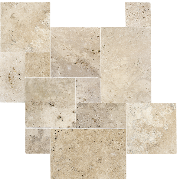 TRAVERTIN TOURS, dallage intérieur et extérieur, sol et mur livraison avec camion hayon et camion-grue.