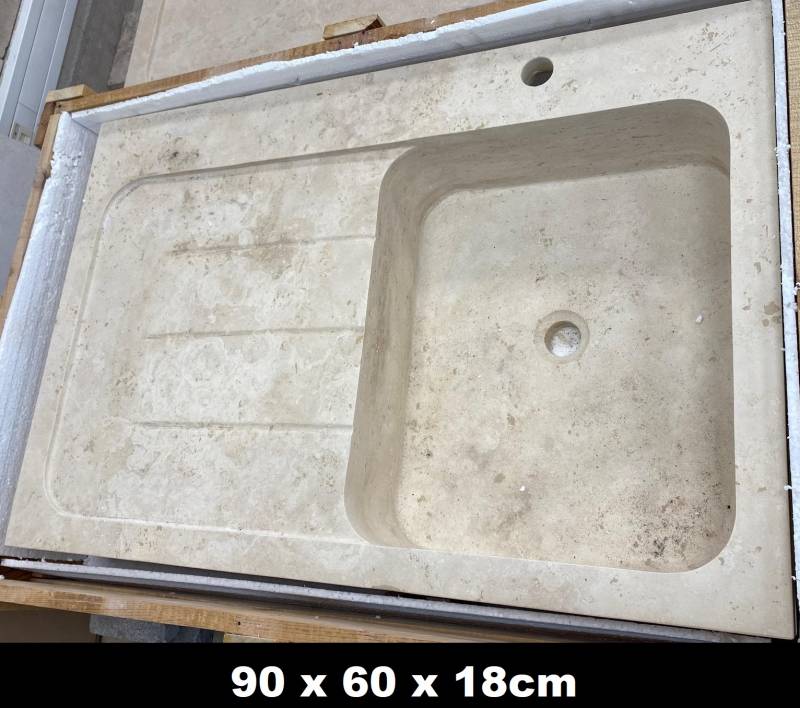 Travertin pierre naturelle pour intérieur, terrasse et plage de piscine à Colombiers 34440 dans la galerie de Auchan