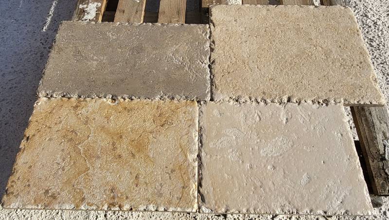 Montagnac d'Auberoche, pierre du Périgord, Dordogne finition West Stein arêtes fortement ébréchées