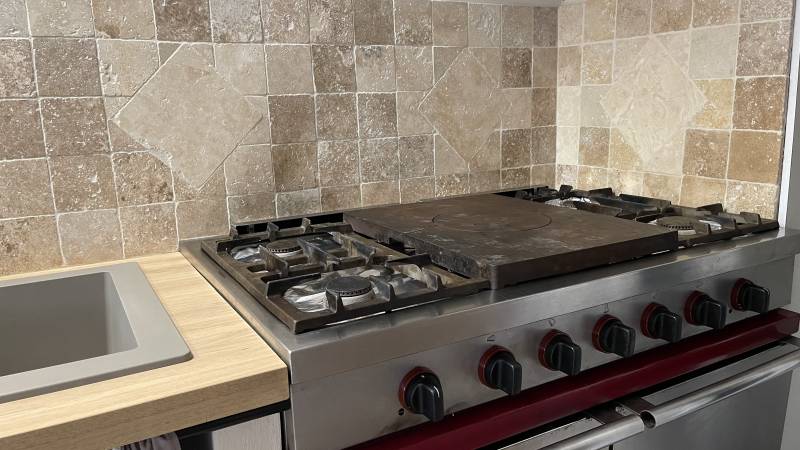 Travertin pierre naturelle pour dallage intérieur, cuisine