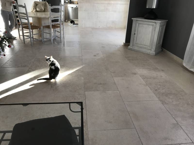 Dallage pierre naturelle de Dordogne en bande : Un revêtement élégant et durable pour votre intérieur et extérieur.