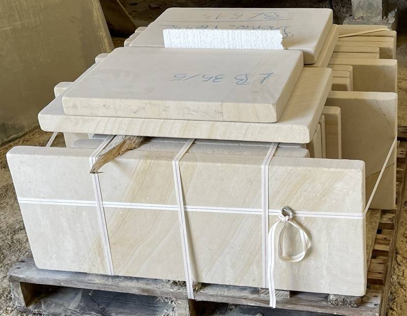 Dallage pierre naturelle claire Montagnac crème uni, Livraison Paris