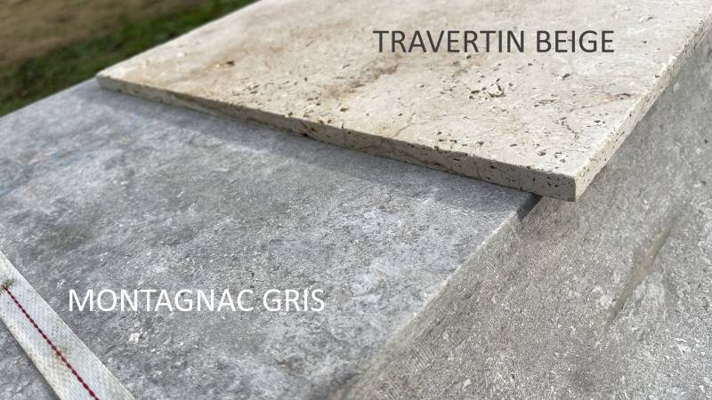 La Pierre naturelle de Dordogne et le Travertin : Un revêtement élégant et durable pour votre intérieur et extérieur.