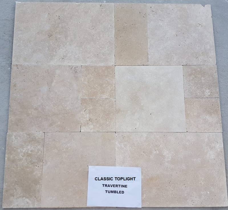 TRAVERTIN TOURS, dallage intérieur et extérieur, sol et mur livraison avec camion hayon et camion-grue.