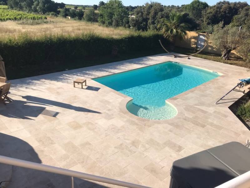 Travertin Light mix en 61x40,6cm, épaisseur 1,2cm, Aix en Provence