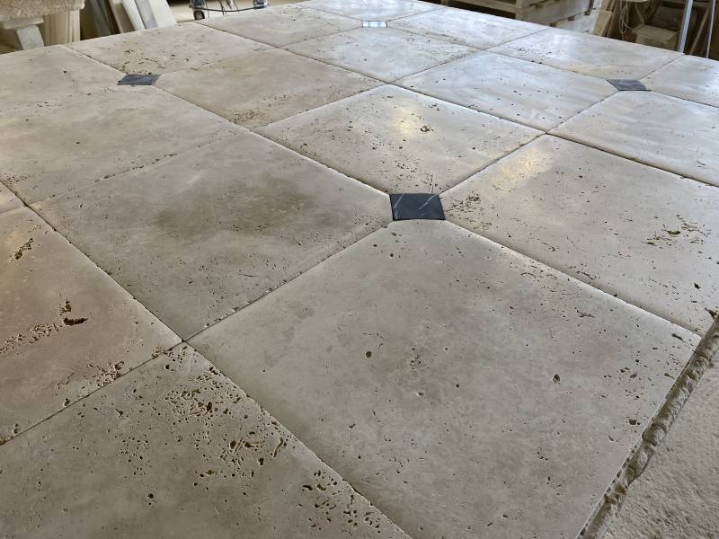 Travertin pierre naturelle pour dallage intérieur et hall d'entrée