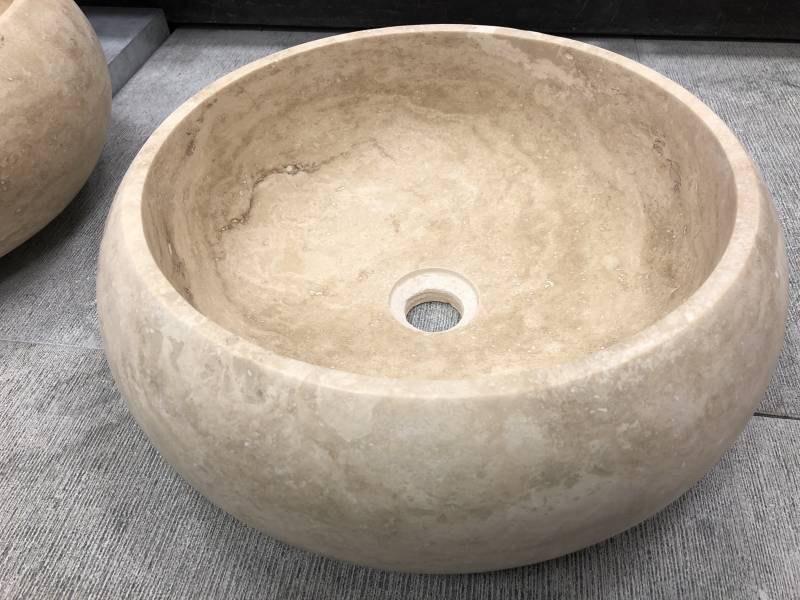 Vasque en Travertin intérieur pierre naturelle