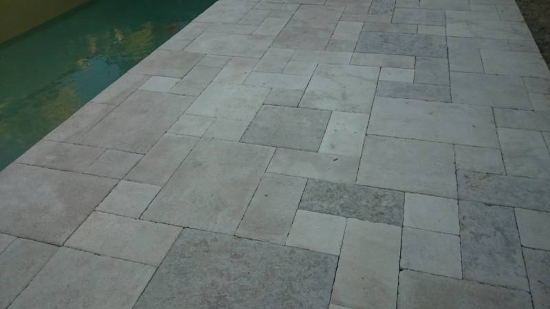 Dalle en pierre Opus Romain ancien, LUBERON