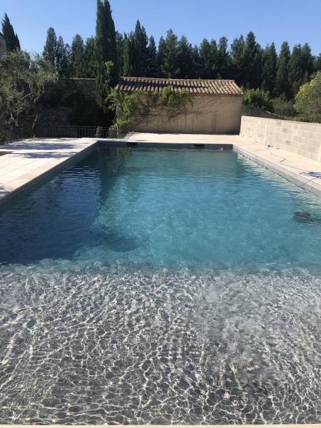 Travertin terrasse Piscine Salon de Provence