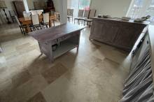 Carrelage pierre Travertin proche Uzès et Montaren dan sle Gard (30)